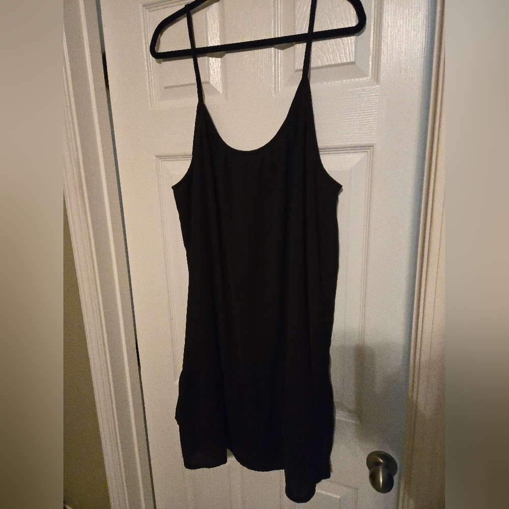 Black Swimsuit Cover Dress